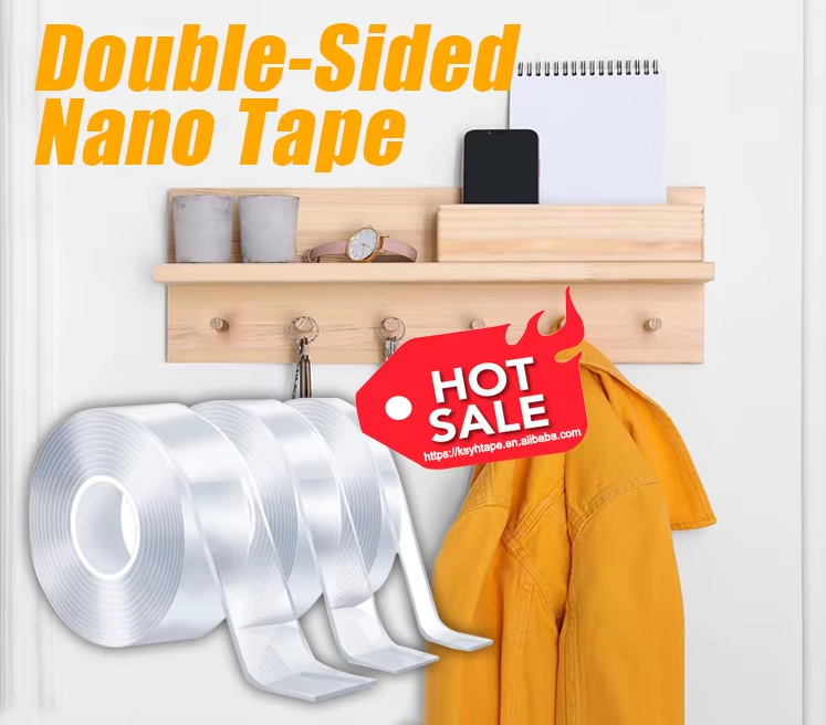 Premium Traceless Reusable Nano Tape – Heavy-Duty Acrylic Double-Sided, Multi-Purpose Adhesive