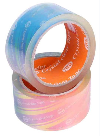 Super Transparent BOPP tape with acrylic adhesive, activated for sealing and packaging